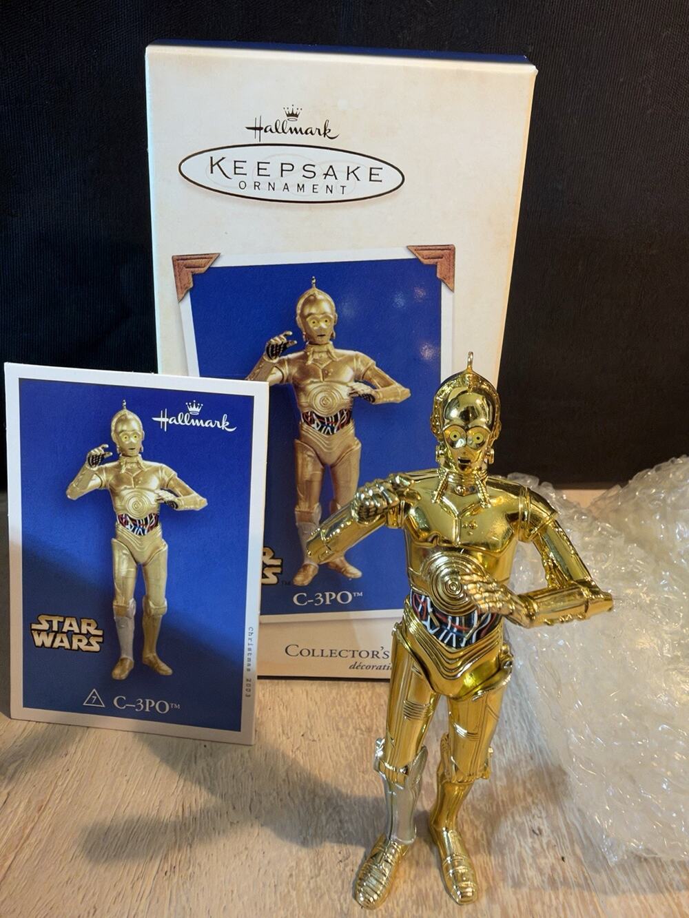 Vintage Hallmark Keepsake Ornament Star Wars C-3PO Collector's Series 2003 Y2K